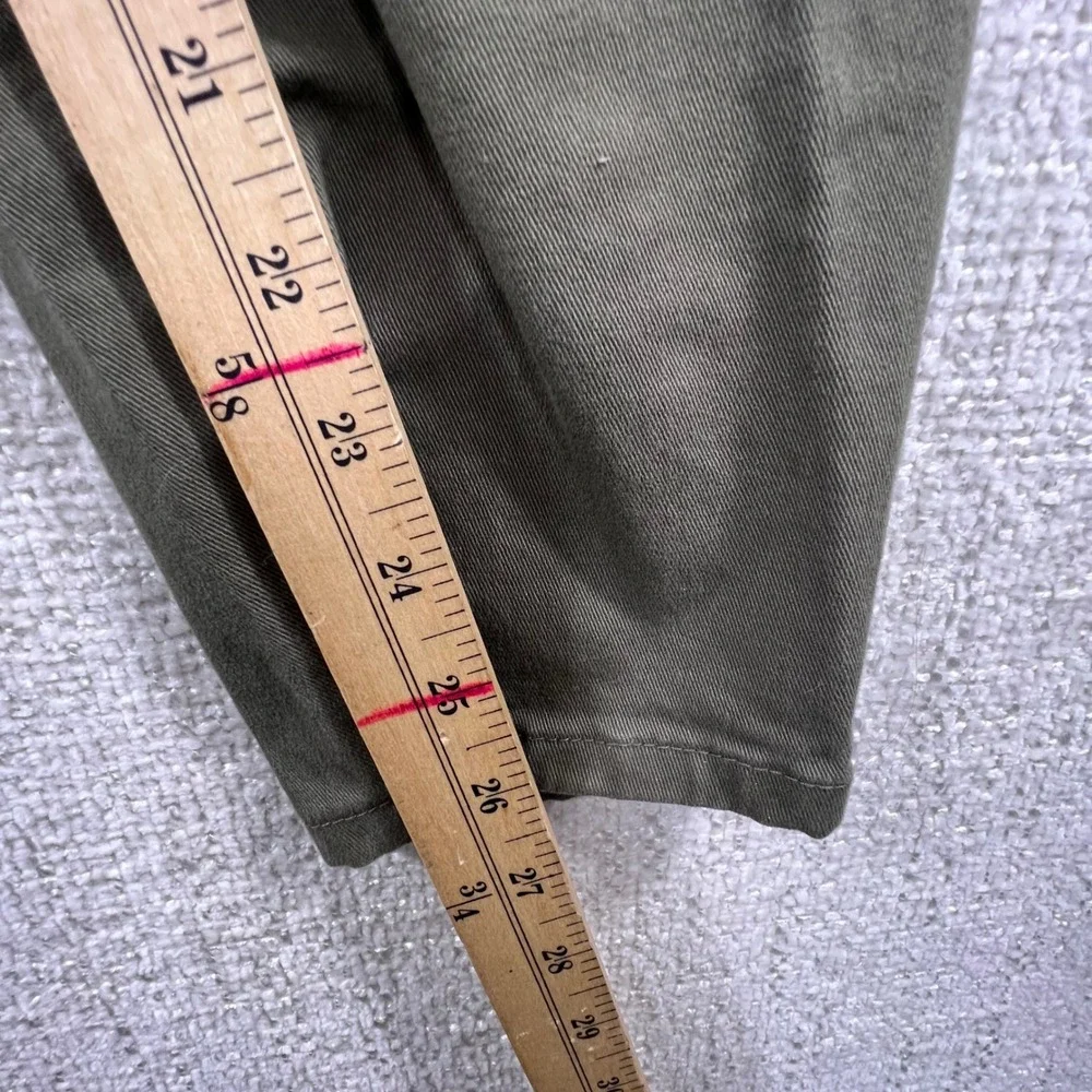 Banana Republic Womens‎ Olive Green Skinny Utility Pants High Rise Chino Size 10